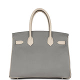 Hermes Special Order (HSS) Birkin 30 Gris Mouette and Craie Epsom Brushed Palladium Hardware