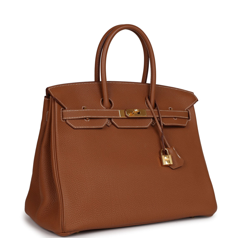 Hermes Birkin 35 Gold Togo Gold Hardware