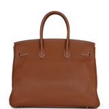 Hermes Birkin 35 Gold Togo Gold Hardware