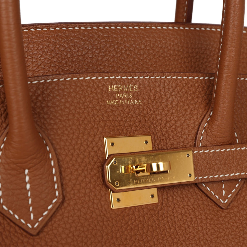 Hermes Birkin 35 Gold Togo Gold Hardware
