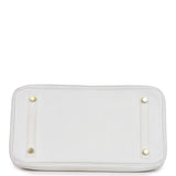 Hermes Birkin 30 White Clemence Gold Hardware