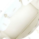 Hermes Birkin 30 White Clemence Gold Hardware