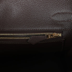 Hermes Birkin 30 Ebene Togo Gold Hardware