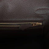 Hermes Birkin 30 Ebene Togo Gold Hardware