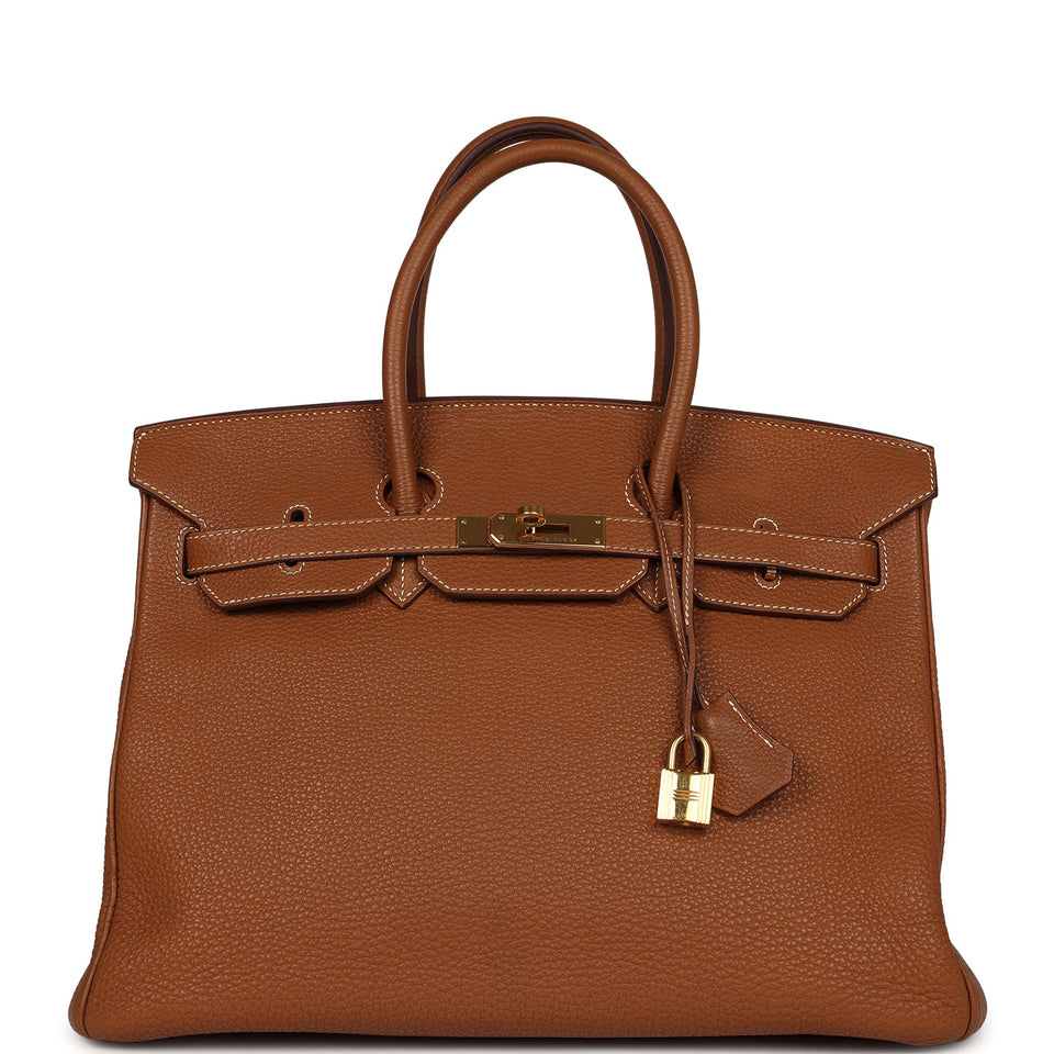New Hermes Birkin 35 Gold Togo Gold Hardware