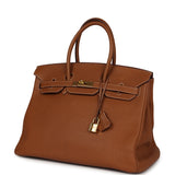 New Hermes Birkin 35 Gold Togo Gold Hardware