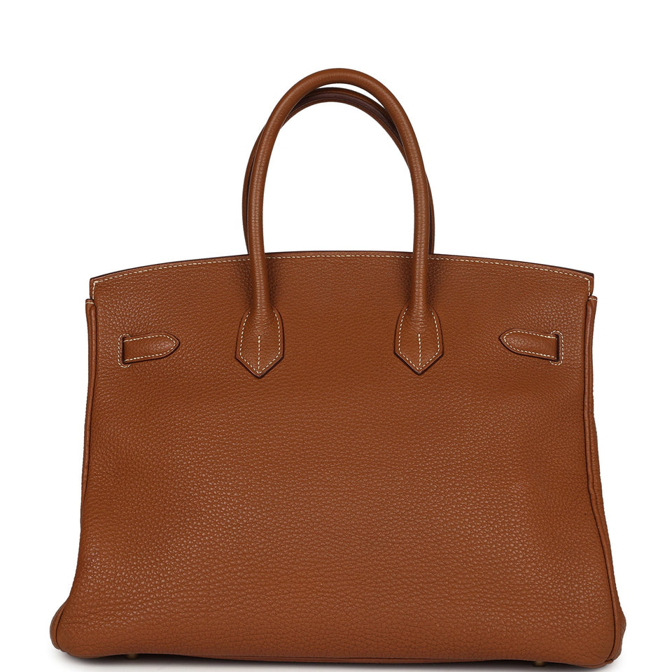 New Hermes Birkin 35 Gold Togo Gold Hardware