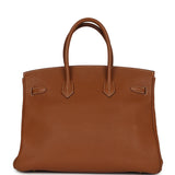 New Hermes Birkin 35 Gold Togo Gold Hardware