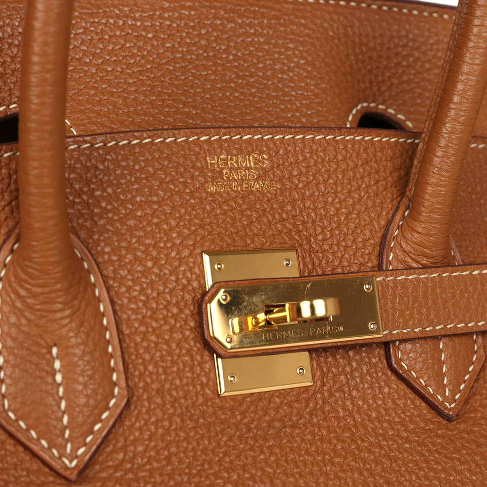 New Hermes Birkin 35 Gold Togo Gold Hardware