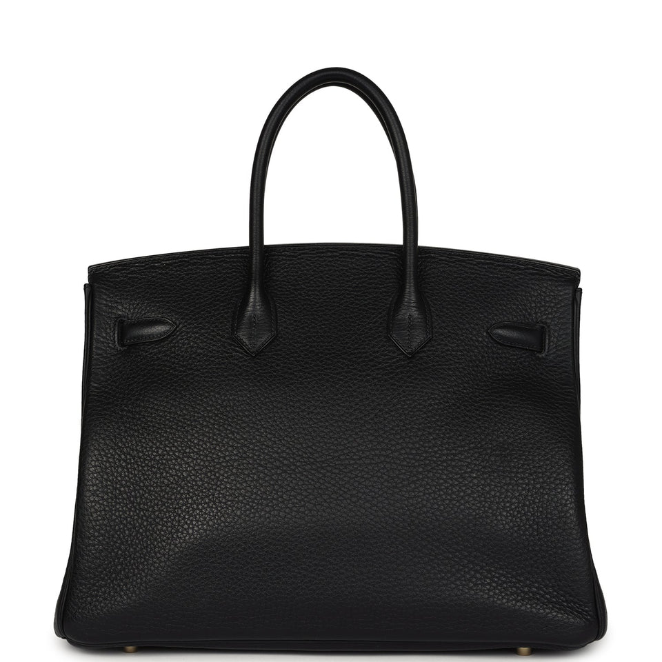 New Hermes Birkin 35 Black Togo Gold Hardware