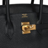 New Hermes Birkin 35 Black Togo Gold Hardware