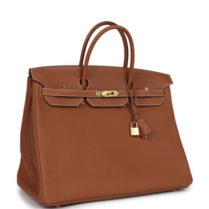 New Hermes Birkin 40 Gold Togo Gold Hardware