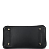 Hermes Birkin 25 Black Box Gold Hardware