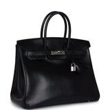 New Hermes Birkin 35 Black Box Palladium Hardware