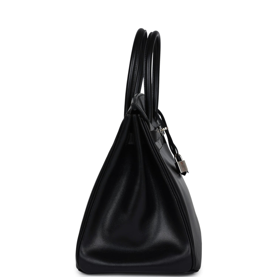 New Hermes Birkin 35 Black Box Palladium Hardware