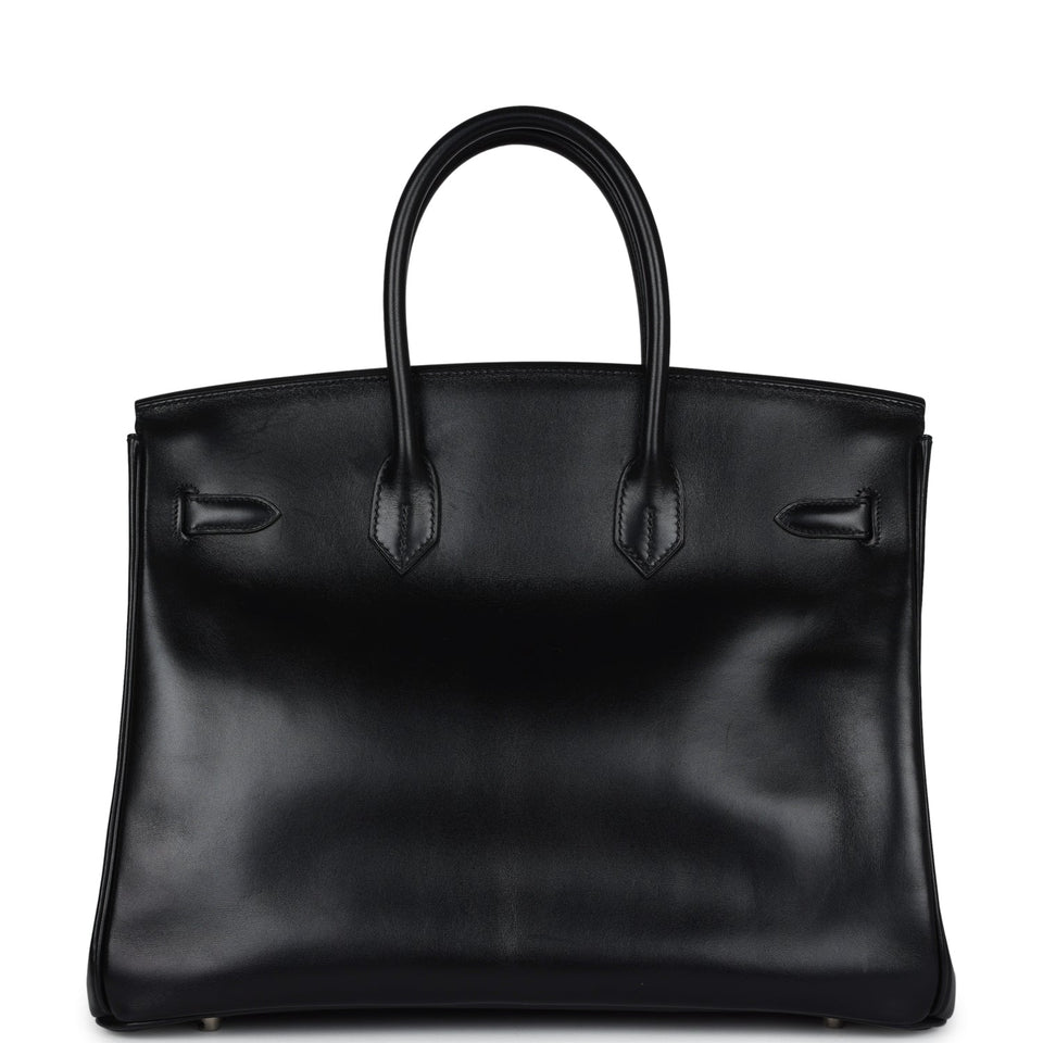 New Hermes Birkin 35 Black Box Palladium Hardware