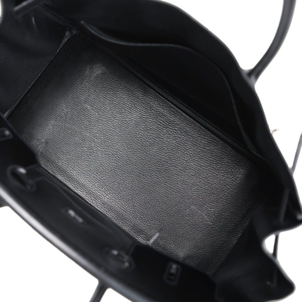 New Hermes Birkin 35 Black Box Palladium Hardware