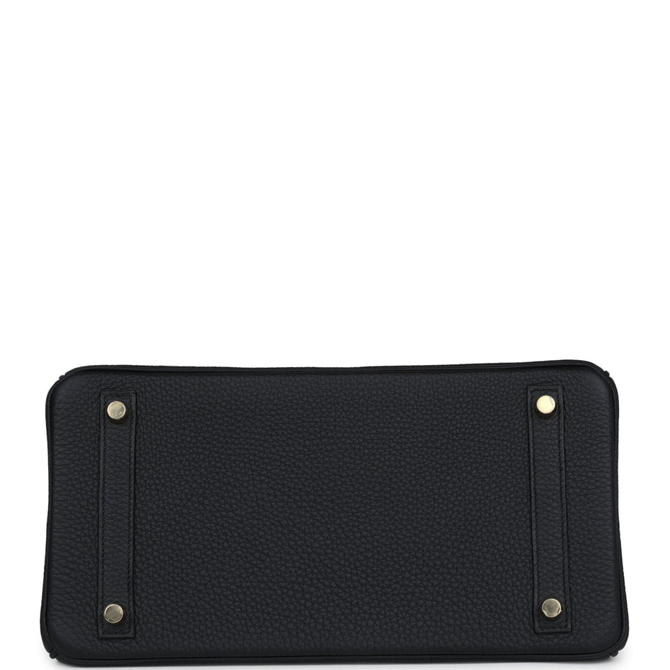 Hermes Birkin 30 Black Togo Gold Hardware