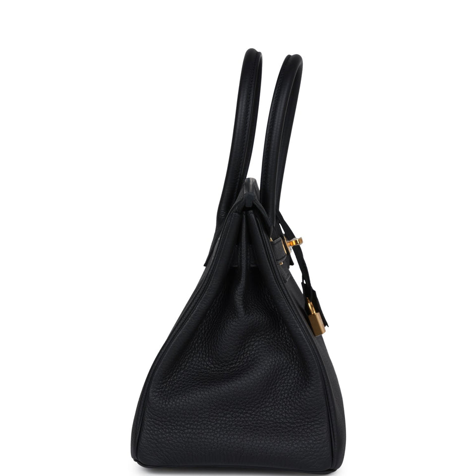Hermes Birkin 30 Black Togo Gold Hardware