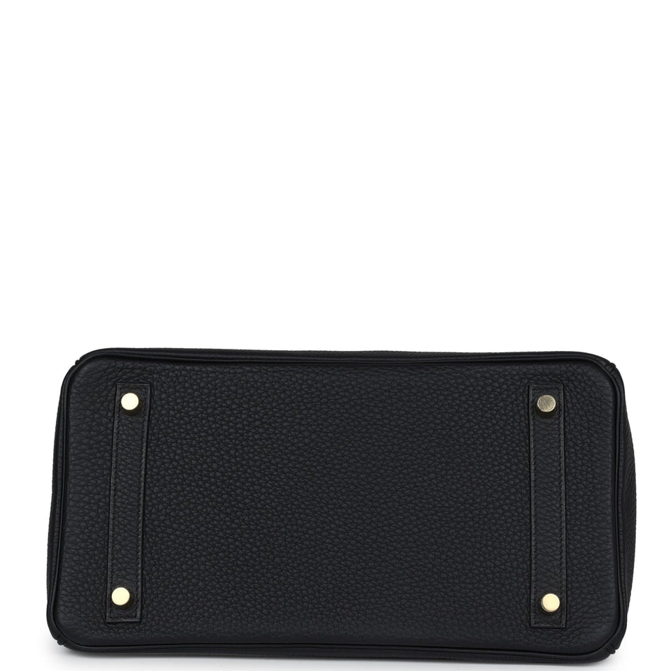 Hermes Birkin 30 Black Togo Gold Hardware
