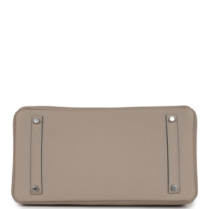 Hermes Birkin 35 Gris Tourterelle Togo Palladium Hardware