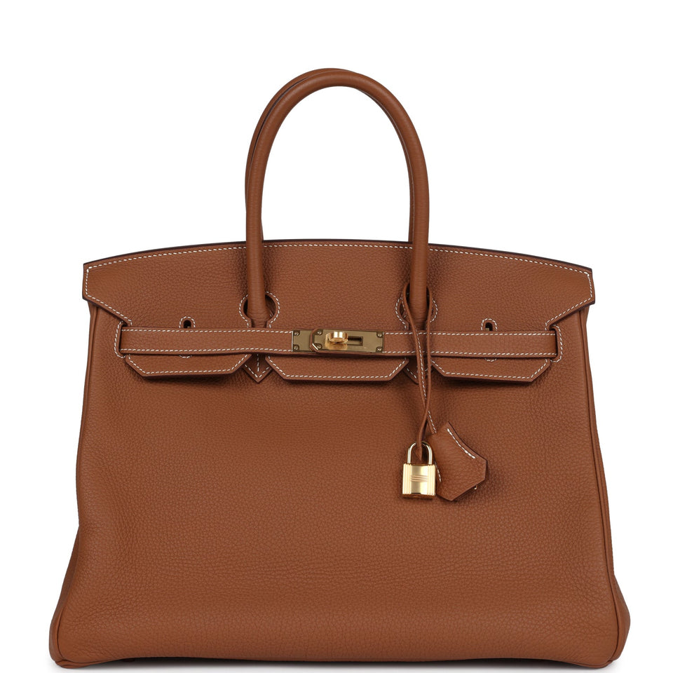 New Hermes Birkin 35 Gold Togo Gold Hardware