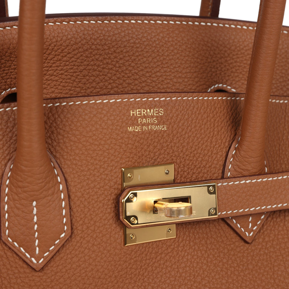 New Hermes Birkin 35 Gold Togo Gold Hardware
