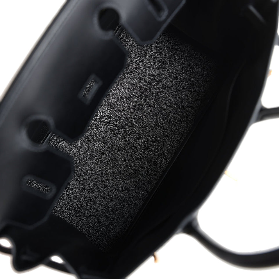 Hermes Birkin 30 Black Box Gold Hardware