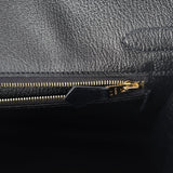 Hermes Birkin 30 Black Box Gold Hardware
