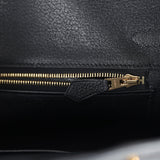 New Hermes Birkin 25 Black Togo Gold Hardware