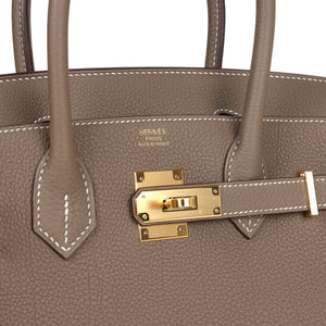 Hermes Birkin 30 Etoupe Togo Gold Hardware