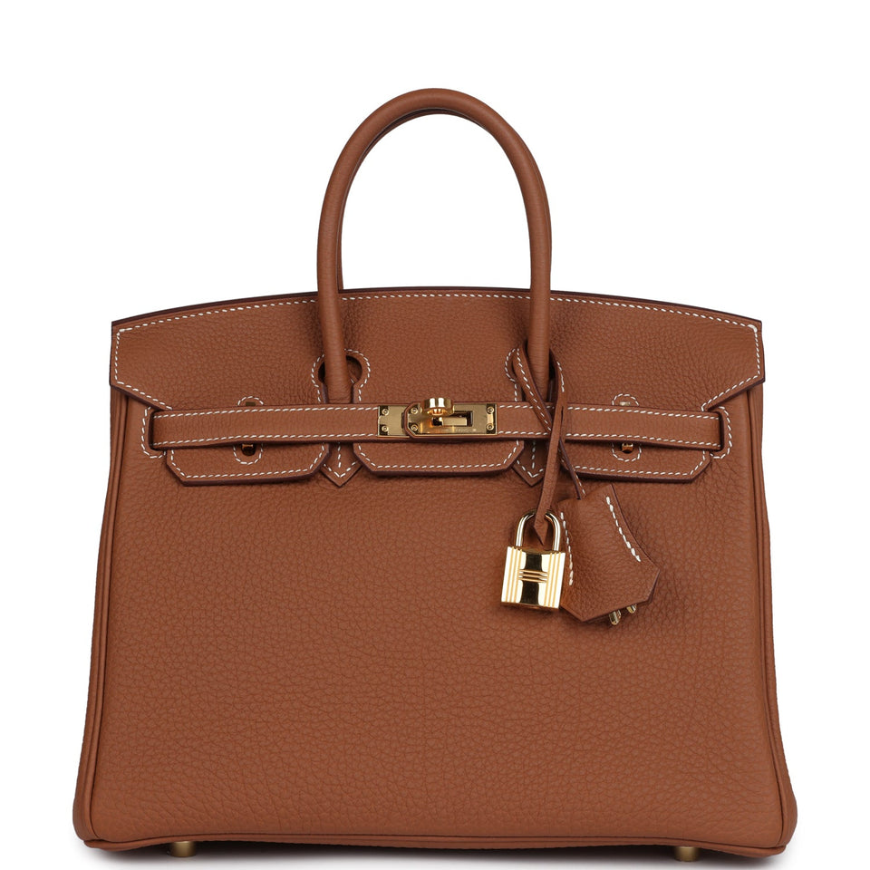 New Hermes Birkin 25 Gold Togo Gold Hardware
