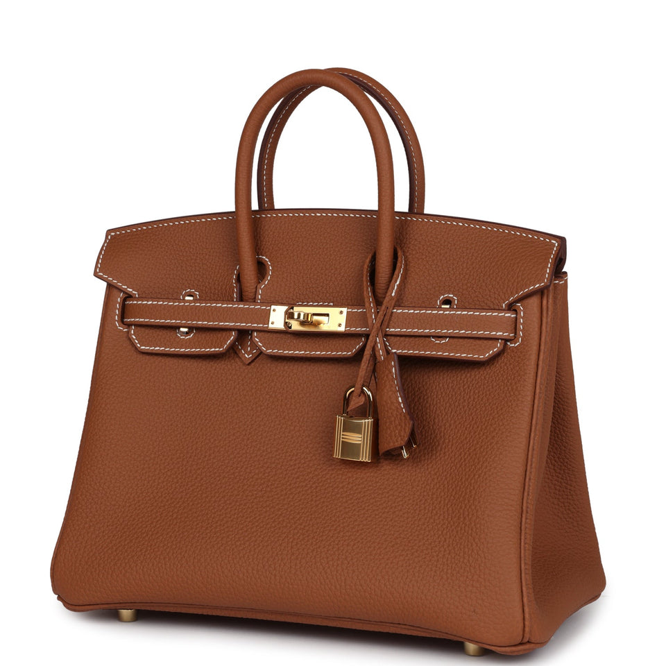 Hermes Birkin 25 Gold Togo Gold Hardware