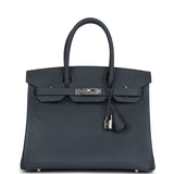 Hermes Birkin 30 Gris Misty Epsom Palladium Hardware