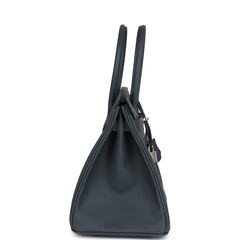Hermes Birkin 30 Gris Misty Epsom Palladium Hardware