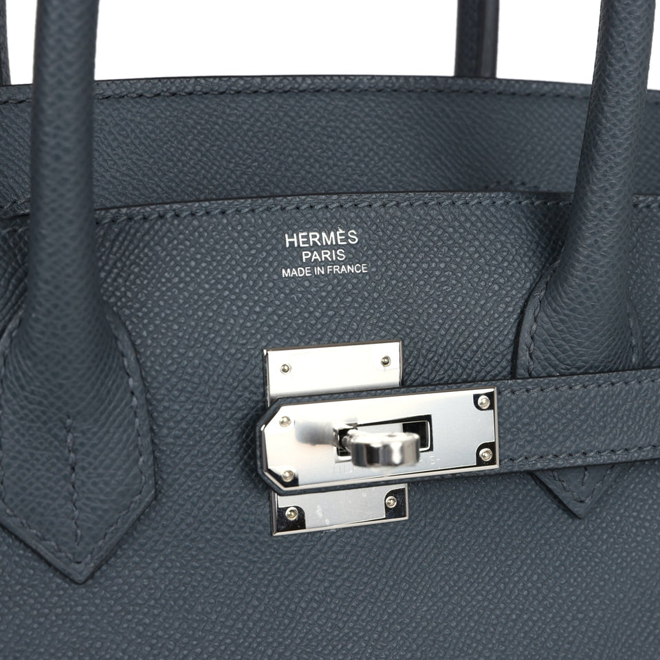Hermes Birkin 30 Gris Misty Epsom Palladium Hardware