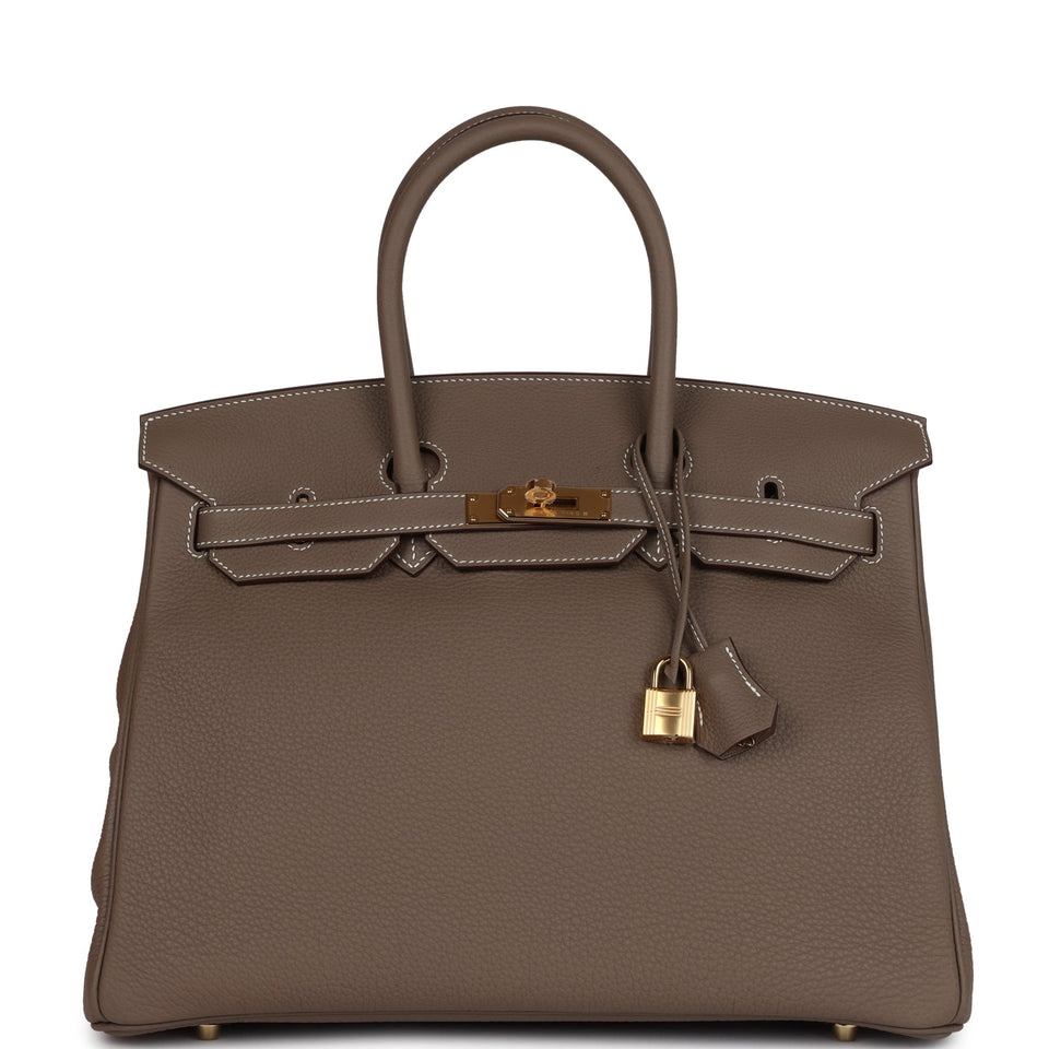 Hermes Birkin 35 Etoupe Togo Gold Hardware