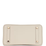 Hermes Birkin 25 Craie Togo Rose Gold Hardware