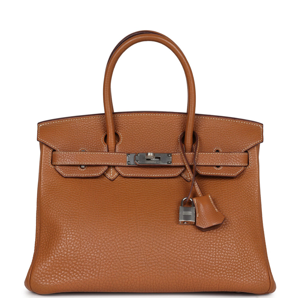 New Hermes Birkin 30 Gold Togo Palladium Hardware