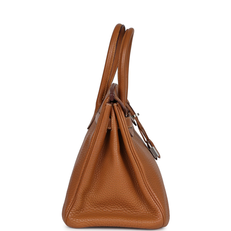 New Hermes Birkin 30 Gold Togo Palladium Hardware