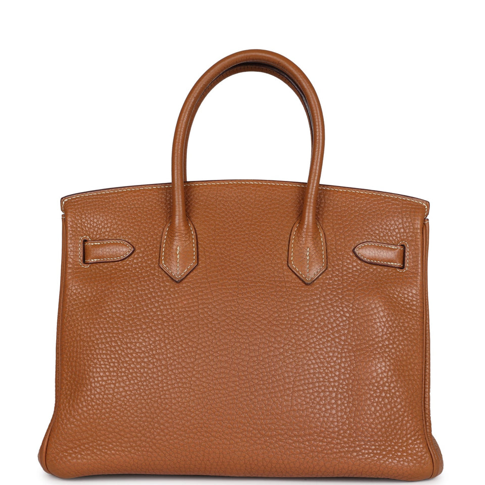 New Hermes Birkin 30 Gold Togo Palladium Hardware