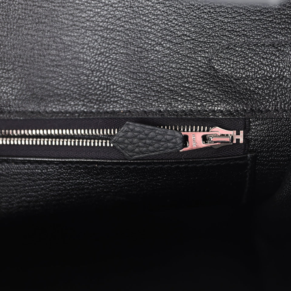 Hermes Birkin 30 Black Togo Palladium Hardware
