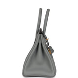 Hermes Birkin 30 Gris Mouette Togo Gold Hardware