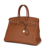New Hermes Birkin 35 Gold Togo Gold Hardware