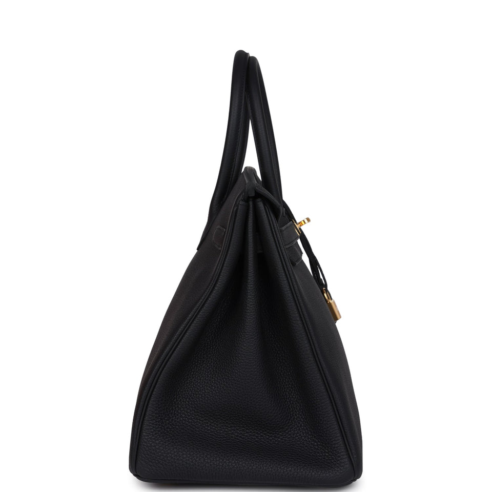 Hermes Birkin 35 Black Togo Gold Hardware
