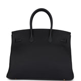 Hermes Birkin 35 Black Togo Gold Hardware
