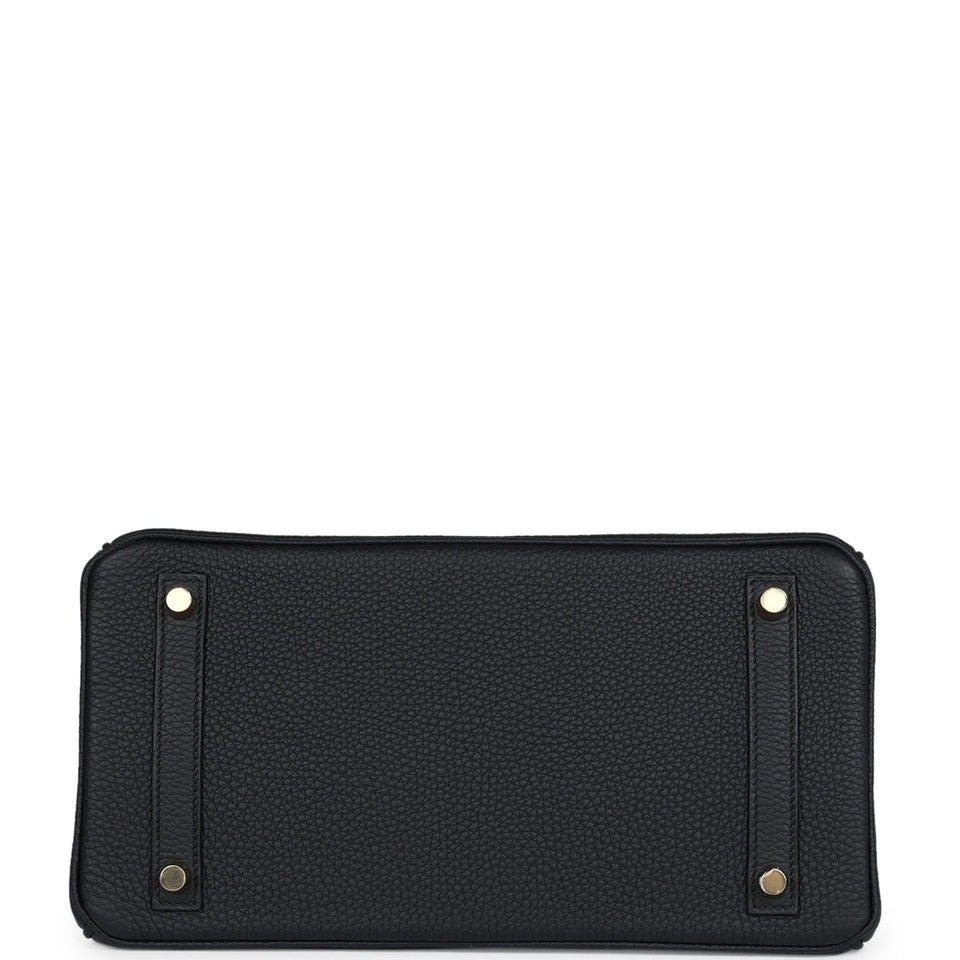 Hermes Birkin 30 Black Togo Gold Hardware