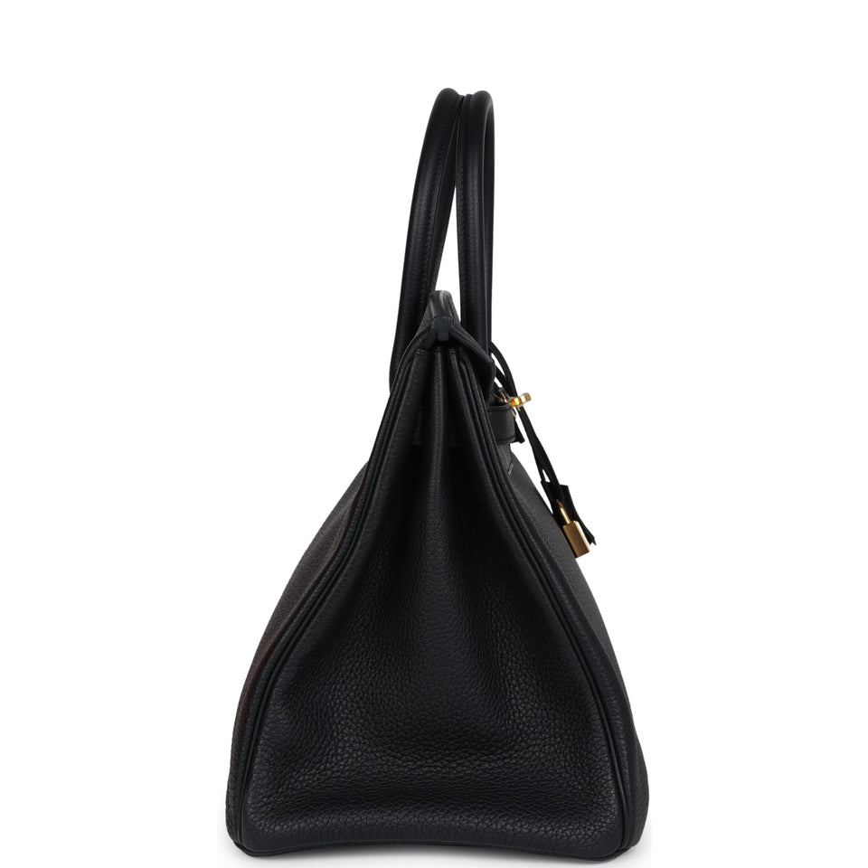 New Hermes Birkin 35 Black Togo Gold Hardware