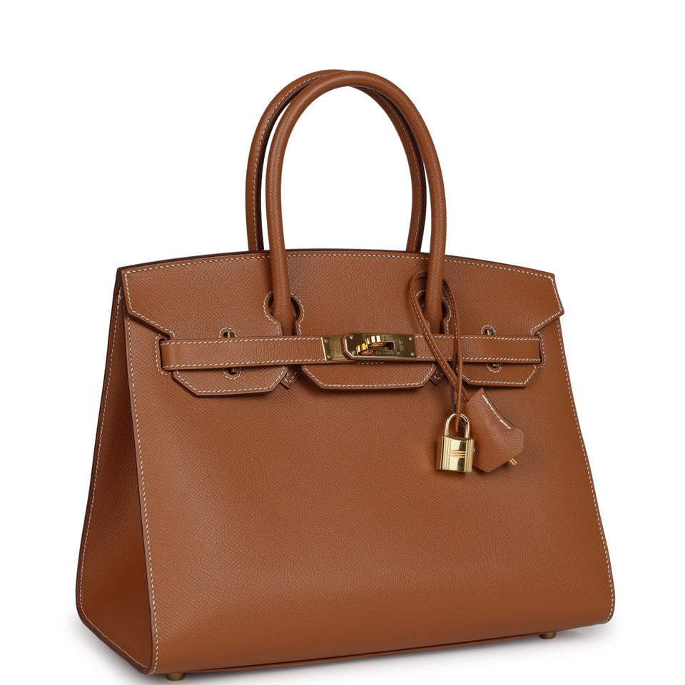 New Hermes Birkin Sellier 30 Gold Epsom Gold Hardware