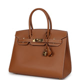 New Hermes Birkin Sellier 30 Gold Epsom Gold Hardware